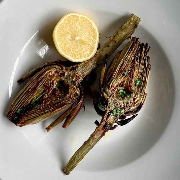 grilled artichokes